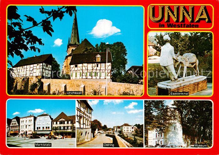 Unna Ulrichswall Eseldenkmal Marktplatz Ostring Museum