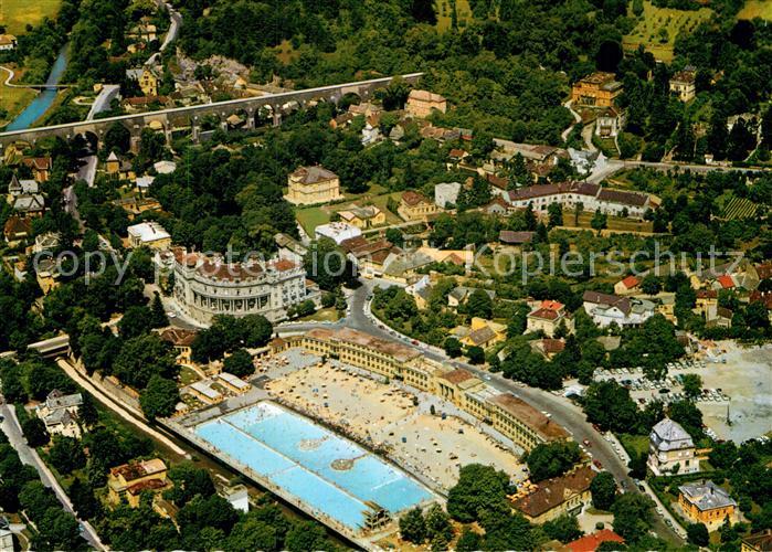 Baden Wien Fliegeraufnahme Thermalbad Kurhotel Esplanade Helenental
