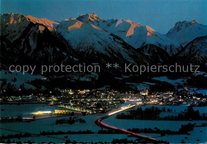 Oberstdorf Fliegeraufnahme mit Riffenkopf M?rzle Kegelkopf Krottenkopf F?rschies