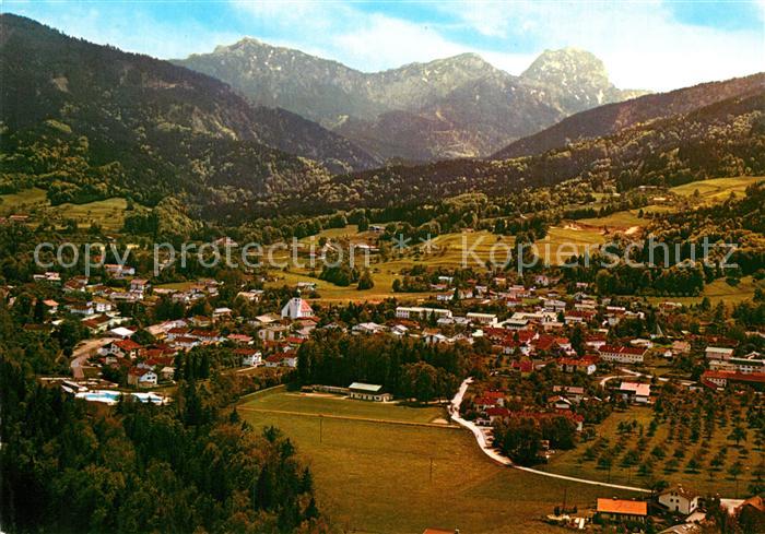 Bad Feilnbach Fliegeraufnahme mit Wendelstein