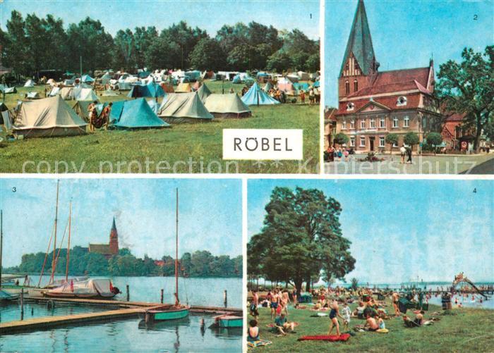 Roebel Mueritz Camping Seepartie Badestelle