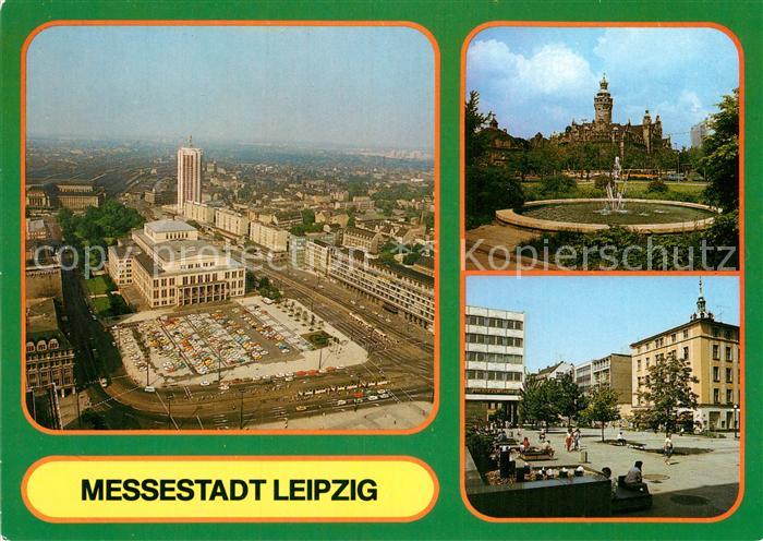 LEIPZIG Sachsen Fliegeraufnahme Rathaus Grimmaischer Strasse