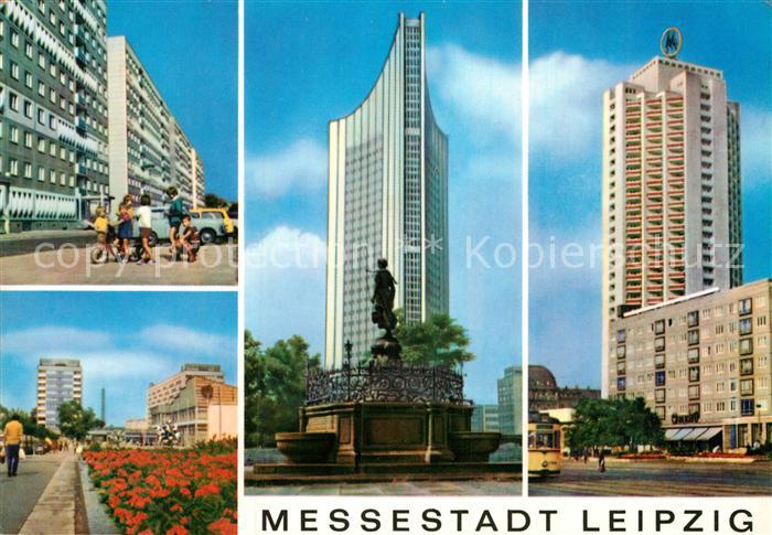 LEIPZIG Sachsen Sachsenplatz Hochhaus-Karl-Marx-Universit?t Wohnhochhaus und Win