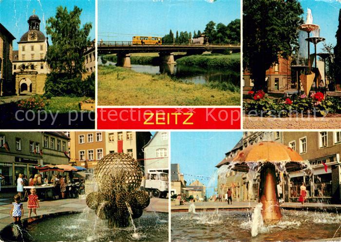 ZEITZ Sachsen-Anhalt Schlo? Moritzburg Friedrich Engels-Br?cke Karl-Marx-Promena