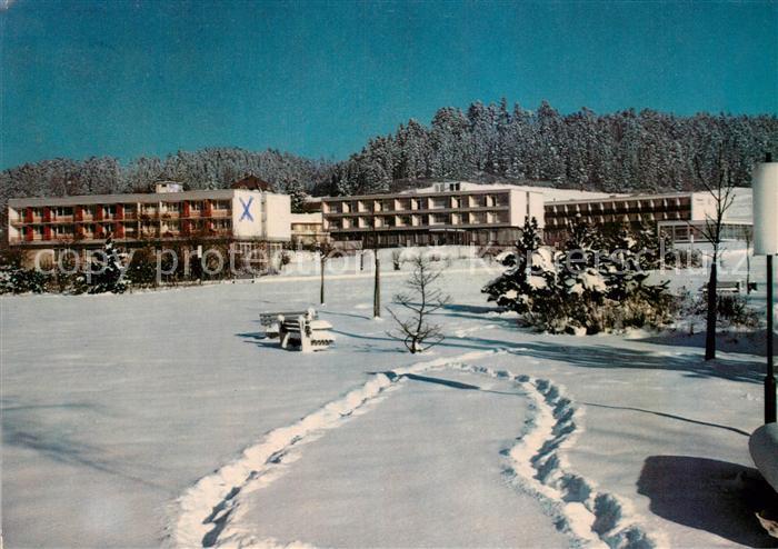 Bad Duerrheim Solbad Kurgebiet Schwarzwaldsanatorium im Winter