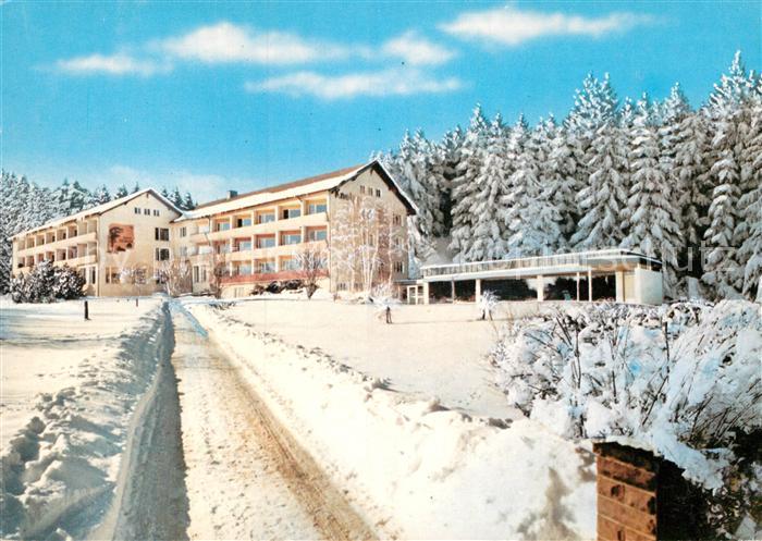 Villingen-Schwenningen Haus Zeidler Kneippsanatorium im Winter