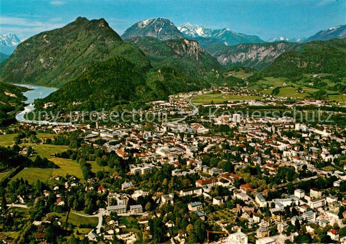 Bad Reichenhall Fliegeraufnahme mit Saalachsee und Karlstein M?llnerhorn Ristfeu
