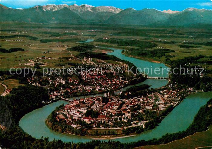 Wasserburg Inn Fliegeraufnahme Innschleife