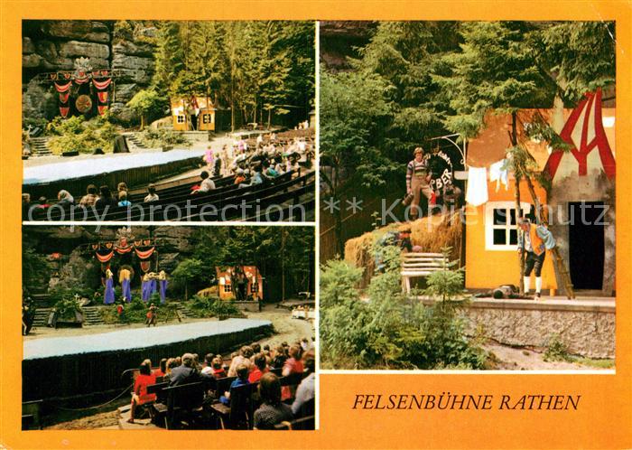 Rathen Saechsische Schweiz Felsenb?hne