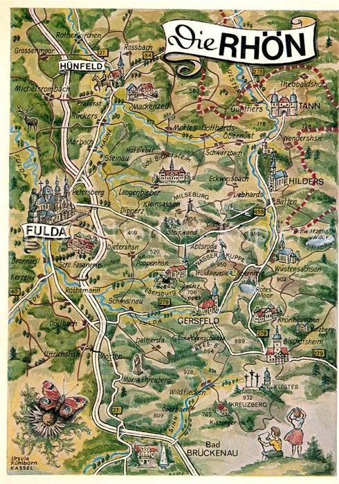 Rhoen Region Panoramakarte