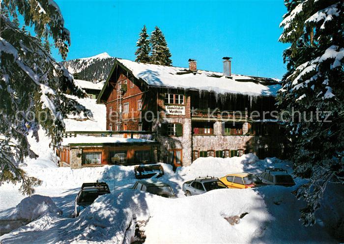 Spitzingsee Alte Wurzhuette Winter