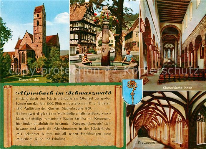 Alpirsbach Klosterkirche Brunnen Kreuzgang