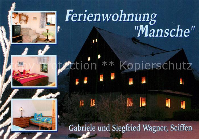 Seiffen Erzgebirge Ferienwohnung Mansche Nachtaufnahme