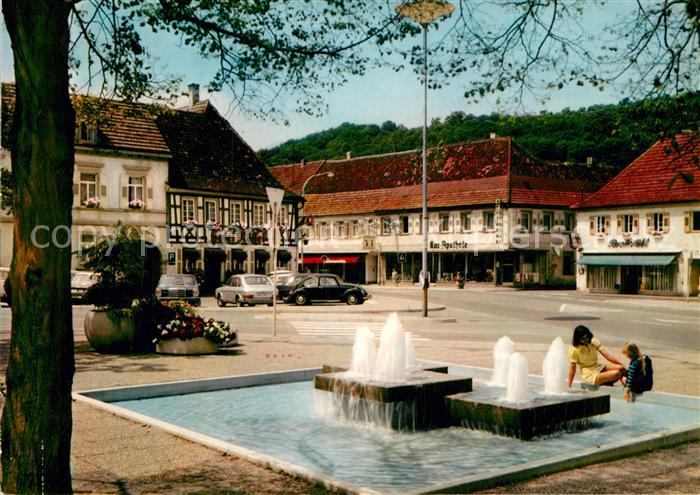 Bad Bergzabern Ludwigsplatz Brunnen