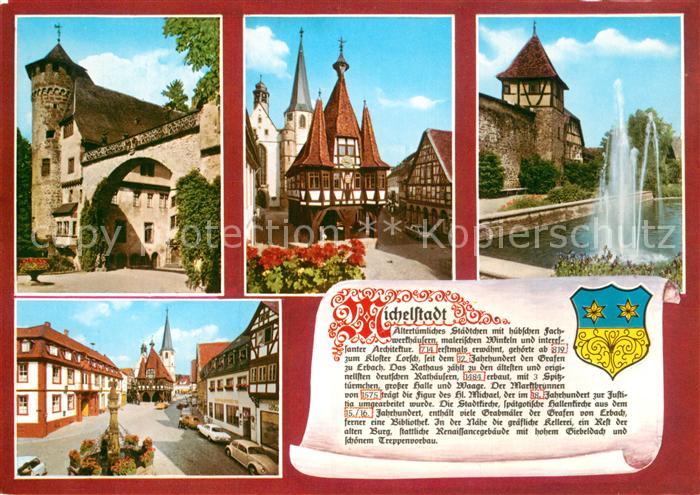 Michelstadt Stadtmauer Rathaus Brunnen