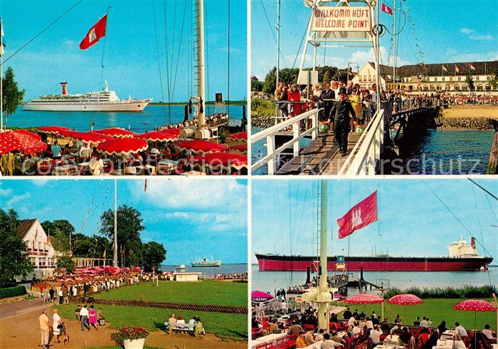 Schulau Wedel Schiffsbegruessungsanlage Willkommhoeft Faehrhaus