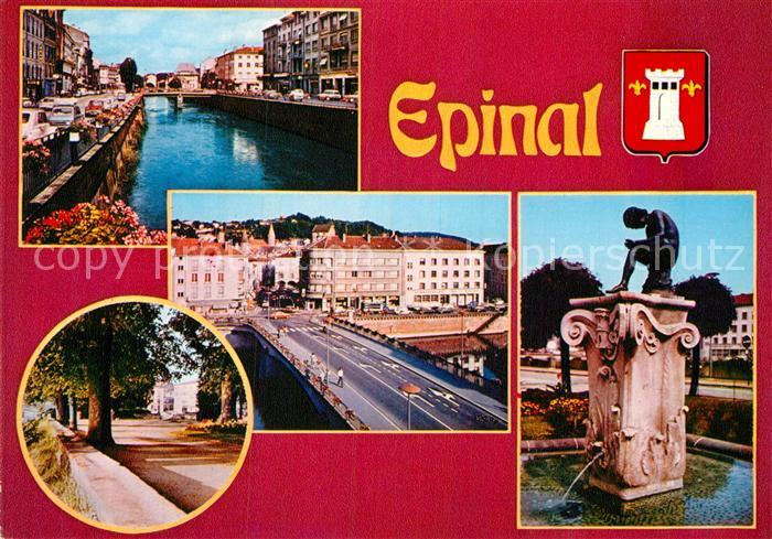 Epinal Vosges Brunnen Stadtpanoramen