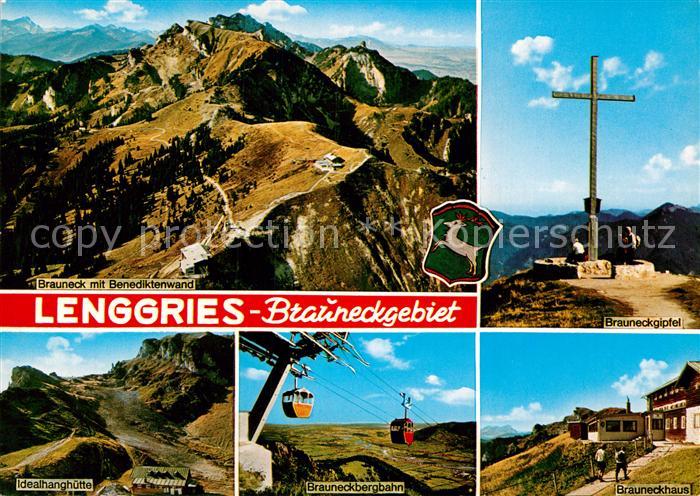 Lenggries Brauneck Benediktenwand Brauneckgipfel Brauneckhaus Bergbahn