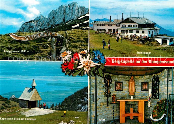 Aschau Chiemgau Kampenwand Kapelle Steinlingalm Altar