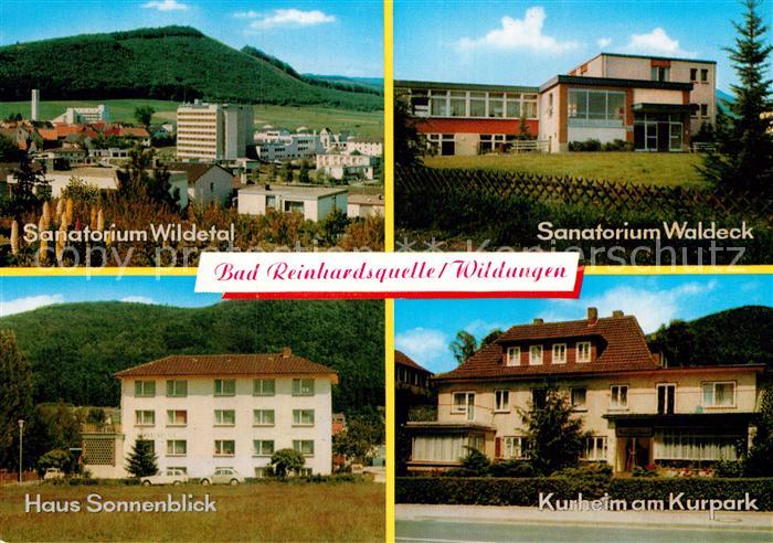 Bad Reinhardsquelle Sanatorium Wildetal Waldeck Sonnenblick Kurheim Kurpark