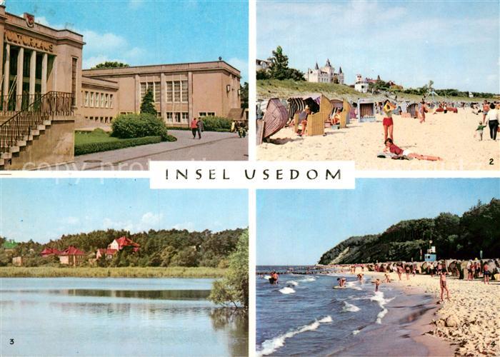 Insel Usedom Zinnowitz Kulturhaus Strand Kolpinsee Koserow Strand