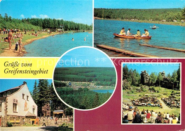 Greifensteine Erzgebirge Freibad Greifenbachstauweiher Berggaststaette Naturthea