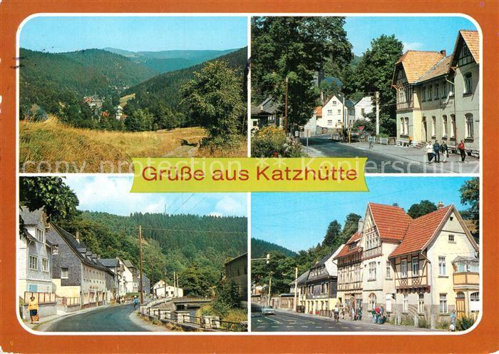 Katzhuette Eisfelder Oelzer Strasse Bahnhofstrasse Schwarzatal