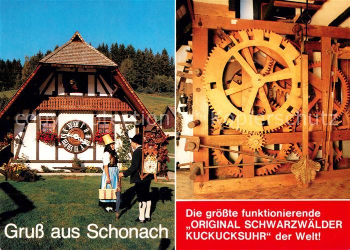 Schonach Schwarzwald Original Schwarzwaelder Kuckucksuhr