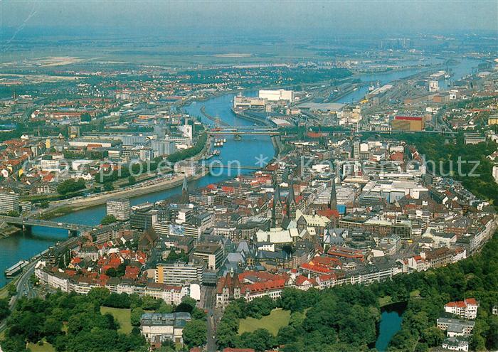 BREMEN  CITY Fliegeraufnahme