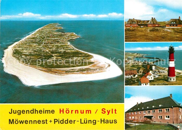 Hoernum Sylt Jugendheime Moewennest Pidder Lueng Haus Leuchtturm