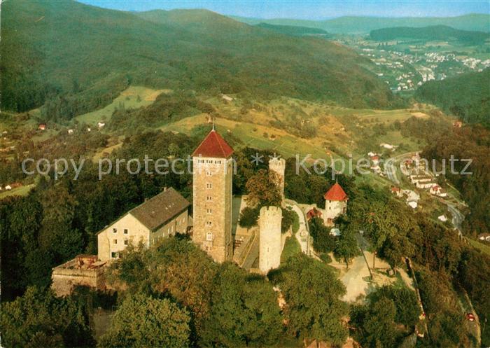 Heppenheim Bergstrasse Fliegeraufnahme Starkenburg