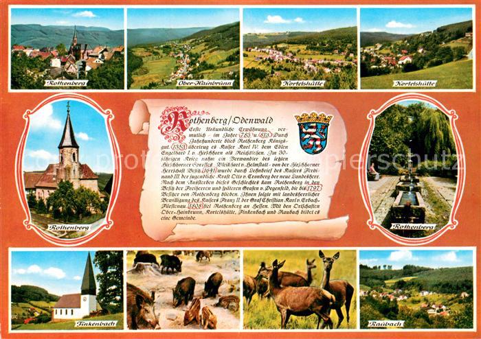 Rothenberg Odenwald Ober Hainbrunn Kortelshuette Finkenbach Raubach Kirche Wild
