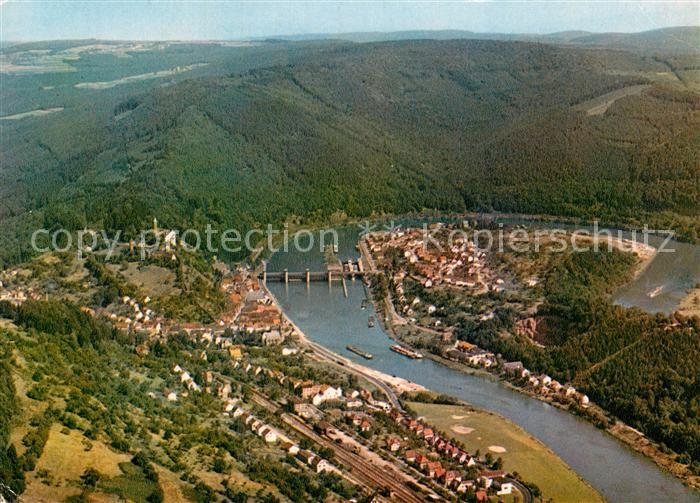 Hirschhorn Neckar Fliegeraufnahme Neckarschleife