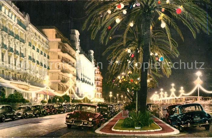 Nice Alpes Maritimes Promenade des Anglais la nuit