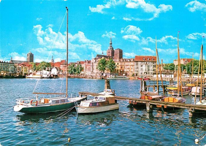 Stralsund Mecklenburg Vorpommern Hafenpartie