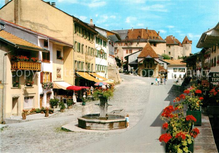 Gruyeres Ardennes Dorfbrunnen