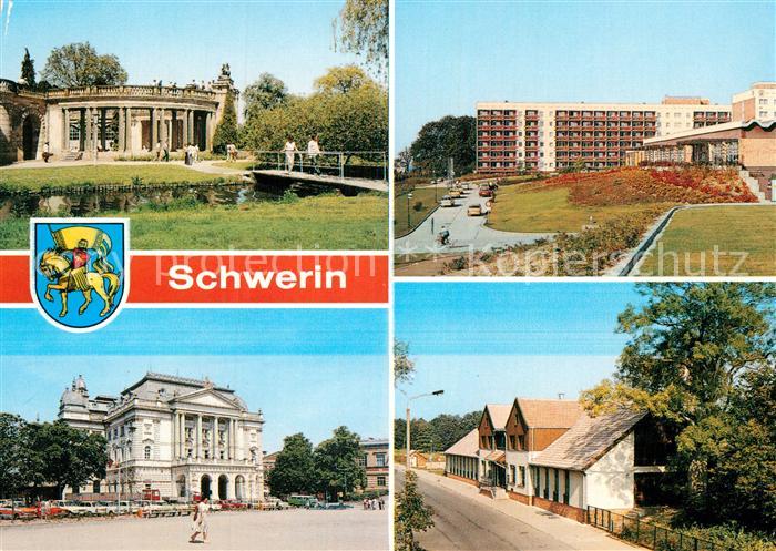 Schwerin Mecklenburg FDGB Erholungsheim Fritz Reuter Staatstheater Konsu Gaststa