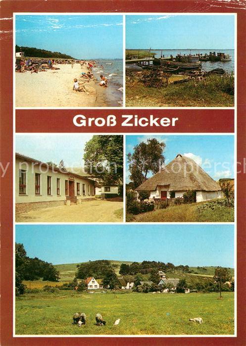 Gross Zicker Gager Strand Fischereihafen Gaststaette Boddenblick Pfarrwitwenhaus