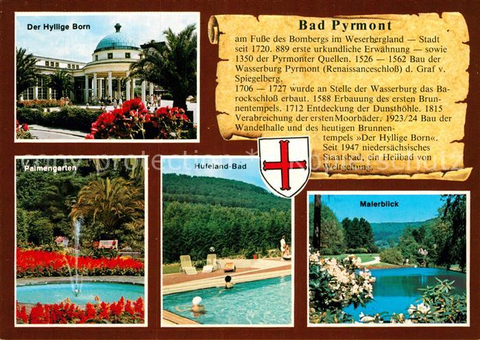 Bad Pyrmont Der Hyllige Born Palmengarten Hufeland Bad Malerblick