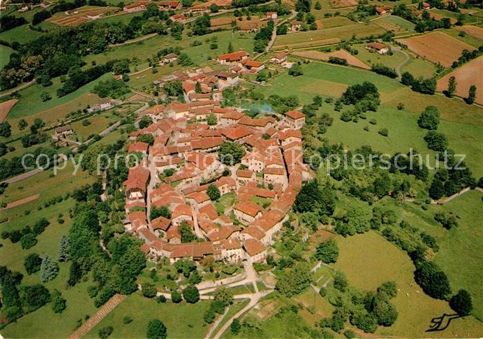 Perouges Cite Medievale Fliegeraufnahme