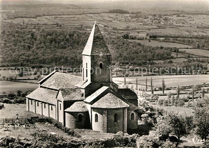 Brancion Eglise Romane Vue aerienne