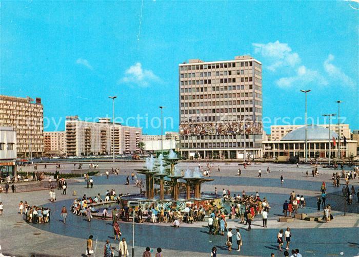 BERLIN CITY Alexanderlatz Haus des Lehrers Kongresshalle