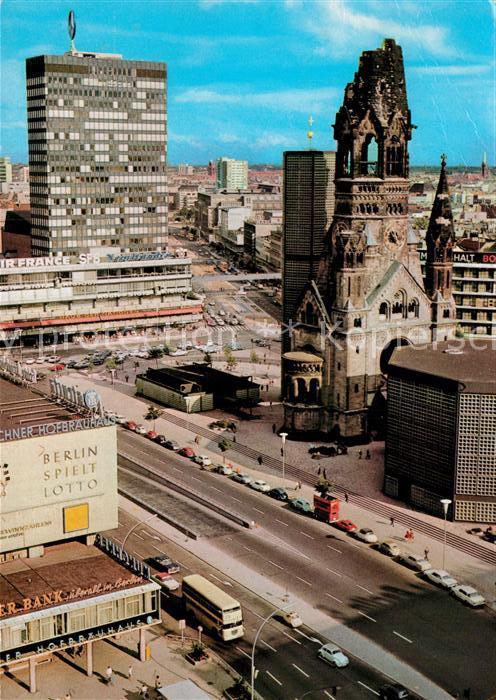 BERLIN CITY Breitscheidplatz mit Gedaechtniskirche und Europa Center