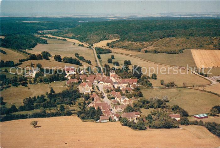 Colmery Vue aerienne du bourg de Colmery