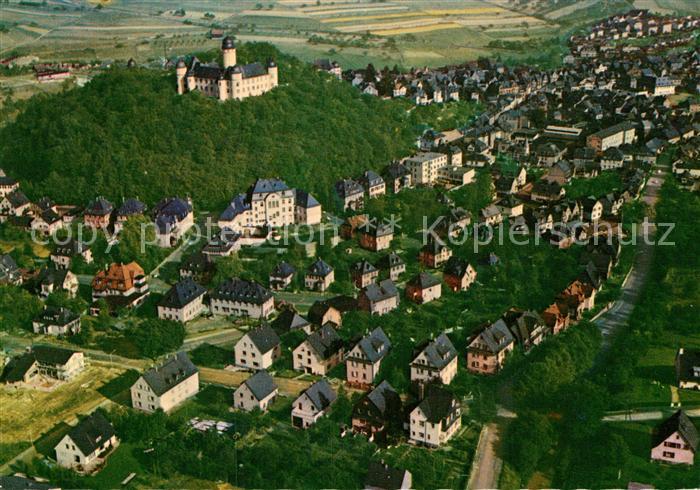 Montabaur Westerwald Fliegeraufnahme mit Schloss