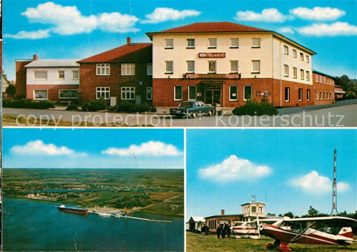 St Michaelisdonn Hotel Gardels Fliegeraufnahme Flugplatz