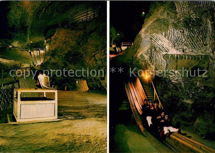 Berchtesgaden Kaiser Franz Rutsche und Sinkwerk im Salzbergwerk Berchtesgaden