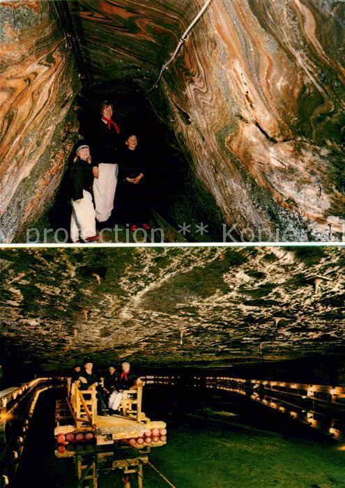 Berchtesgaden Kaiser Franz Ankehrschachtricht und Salzsee im Salzbergwerk Bercht
