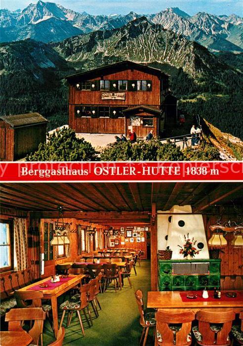 Ostlerhuette Berggasthaus auf dem Breitenberggipfel Gaststube