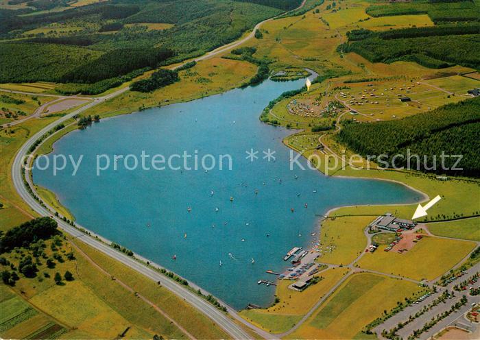 Losheim See Fliegeraufnahme See Restaurant Losheim